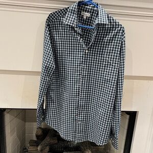 Peter Millar Summer Comfort Button Down Plaid Shirt Men’s Size M